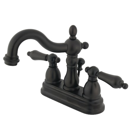 Kingston Brass 4" Centerset Bathroom Faucet, Oil Rubbed Bronze KB1605ALB